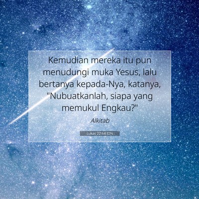 Lukas 22:64 Ayat Alkitab Dijelaskan