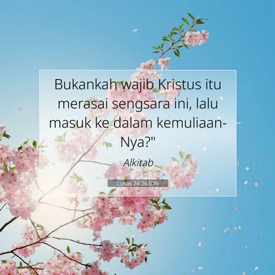 Lukas 24:26 IDN Gambar Ayat Alkitab