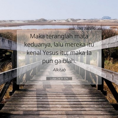 Lukas 24:31 Ayat Alkitab Dijelaskan