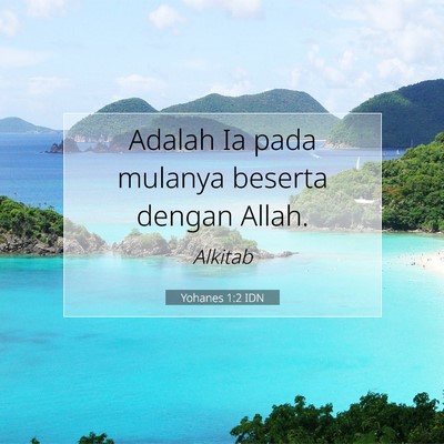 Yohanes 1:2 IDN Gambar Ayat Alkitab