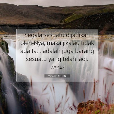 Yohanes 1:3 IDN Gambar Ayat Alkitab