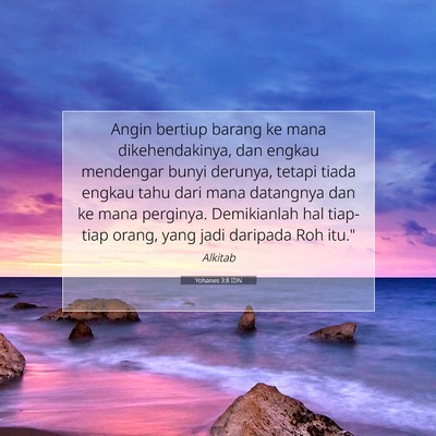 Yohanes 3:8 Ayat Alkitab Dijelaskan
