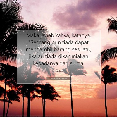 Yohanes 3:27 IDN Gambar Ayat Alkitab