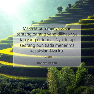 Yohanes 3:32 IDN Gambar Ayat Alkitab