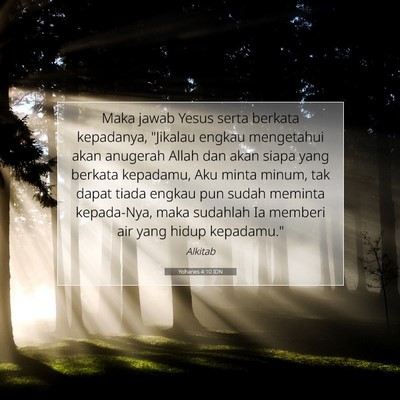 Yohanes 4:10 IDN Gambar Ayat Alkitab