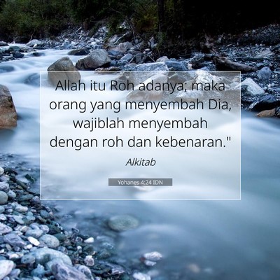 Yohanes 4:24 IDN Gambar Ayat Alkitab