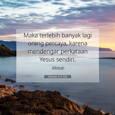 Yohanes 4:41 Ayat Alkitab Dijelaskan