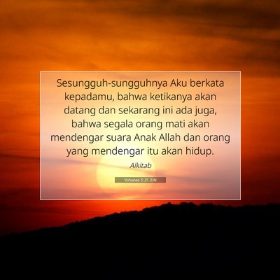 Yohanes 5:25 IDN Gambar Ayat Alkitab