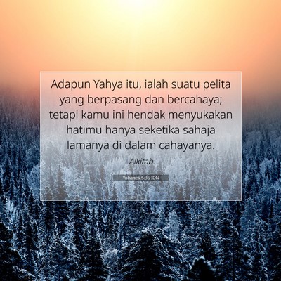Yohanes 5:35 IDN Gambar Ayat Alkitab