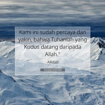 Yohanes 6:69 IDN Gambar Ayat Alkitab