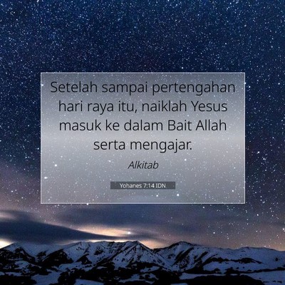 Yohanes 7:14 Ayat Alkitab Dijelaskan