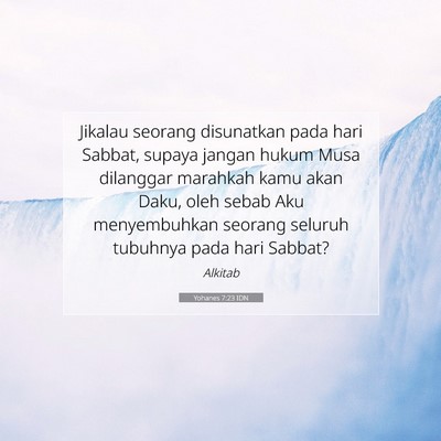 Yohanes 7:23 Ayat Alkitab Dijelaskan