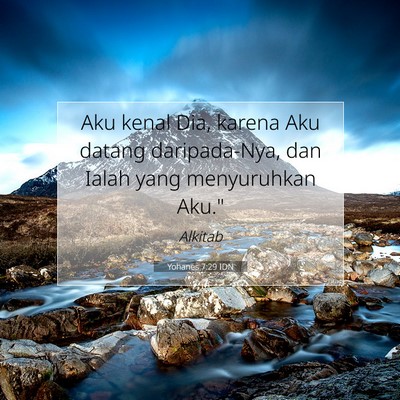 Yohanes 7:29 IDN Gambar Ayat Alkitab