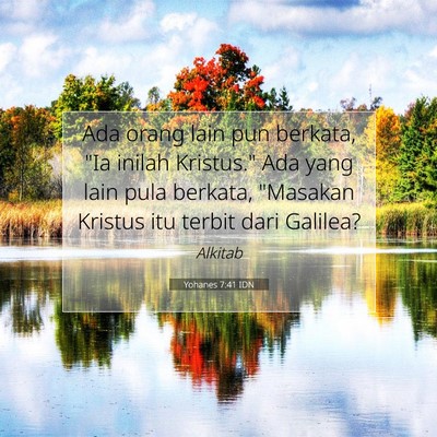 Yohanes 7:41 IDN Gambar Ayat Alkitab