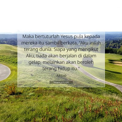 Yohanes 8:12 IDN Gambar Ayat Alkitab
