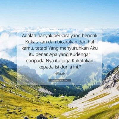 Yohanes 8:26 IDN Gambar Ayat Alkitab