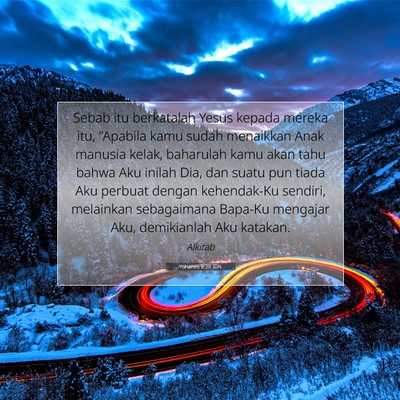Yohanes 8:28 Ayat Alkitab Dijelaskan