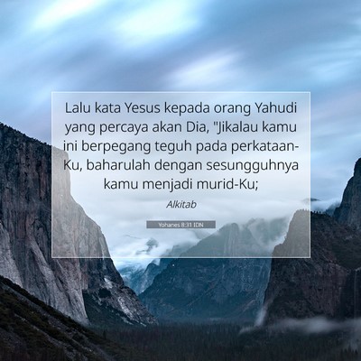 Yohanes 8:31 IDN Gambar Ayat Alkitab