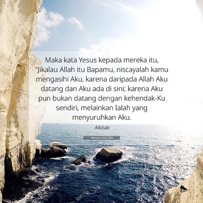 Yohanes 8:42 IDN Gambar Ayat Alkitab