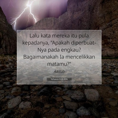 Yohanes 9:26 Ayat Alkitab Dijelaskan