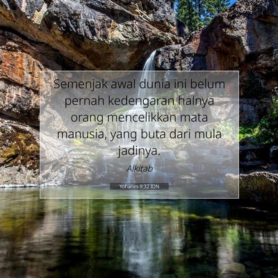 Yohanes 9:32 Ayat Alkitab Dijelaskan