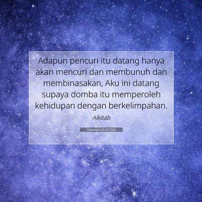 Yohanes 10:10 IDN Gambar Ayat Alkitab