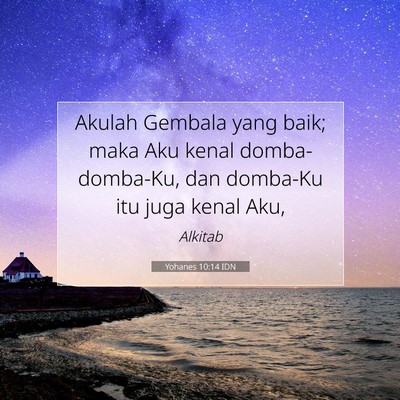 Yohanes 10:14 IDN Gambar Ayat Alkitab