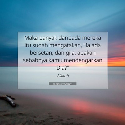 Yohanes 10:20 IDN Gambar Ayat Alkitab