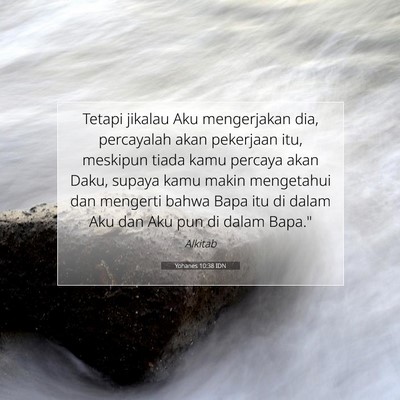 Yohanes 10:38 IDN Gambar Ayat Alkitab