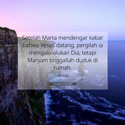 Yohanes 11:20 Ayat Alkitab Dijelaskan