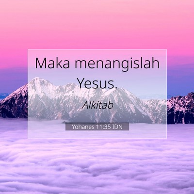 Yohanes 11:35 IDN Gambar Ayat Alkitab