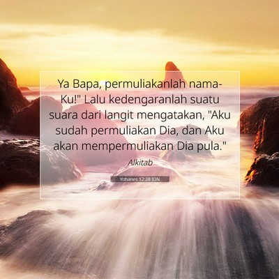 Yohanes 12:28 IDN Gambar Ayat Alkitab