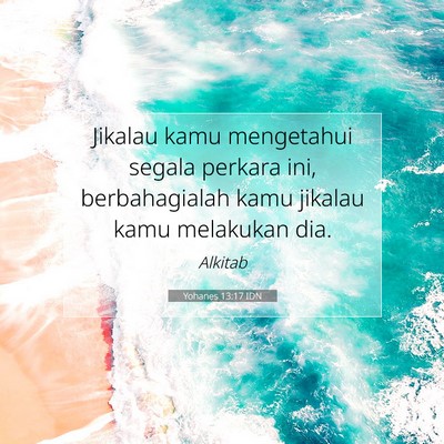 Yohanes 13:17 IDN Gambar Ayat Alkitab