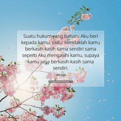 Yohanes 13:34 IDN Gambar Ayat Alkitab