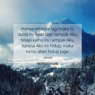 Yohanes 14:19 IDN Gambar Ayat Alkitab