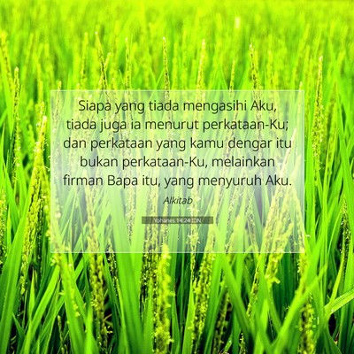Yohanes 14:24 IDN Gambar Ayat Alkitab