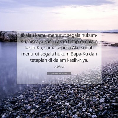 Yohanes 15:10 IDN Gambar Ayat Alkitab