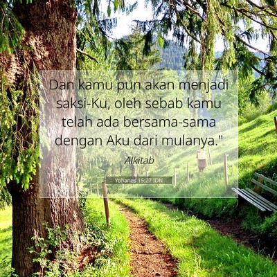 Yohanes 15:27 IDN Gambar Ayat Alkitab