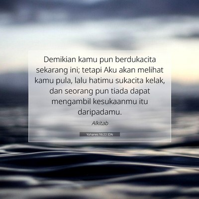 Yohanes 16:22 IDN Gambar Ayat Alkitab