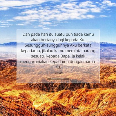 Yohanes 16:23 IDN Gambar Ayat Alkitab