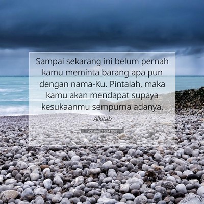 Yohanes 16:24 IDN Gambar Ayat Alkitab