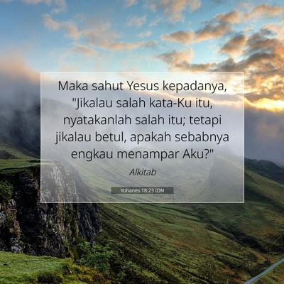 Yohanes 18:23 Ayat Alkitab Dijelaskan