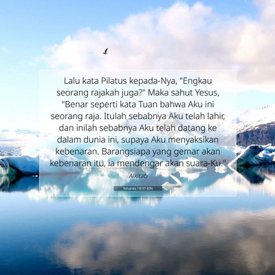 Yohanes 18:37 IDN Gambar Ayat Alkitab
