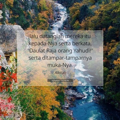 Yohanes 19:3 IDN Gambar Ayat Alkitab