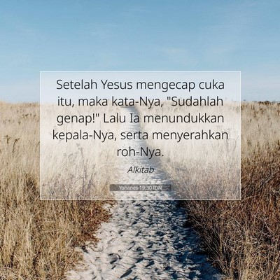 Yohanes 19:30 IDN Gambar Ayat Alkitab