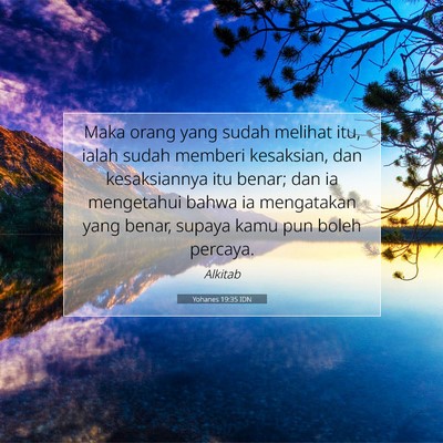 Yohanes 19:35 IDN Gambar Ayat Alkitab