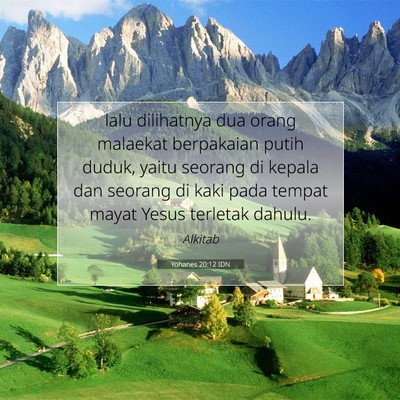 Yohanes 20:12 IDN Gambar Ayat Alkitab