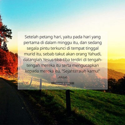 Yohanes 20:19 IDN Gambar Ayat Alkitab
