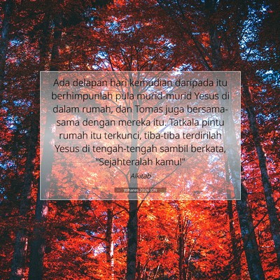 Yohanes 20:26 IDN Gambar Ayat Alkitab