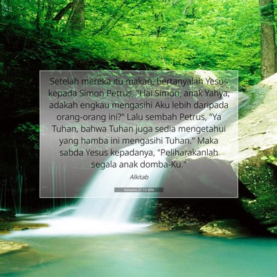Yohanes 21:15 IDN Gambar Ayat Alkitab